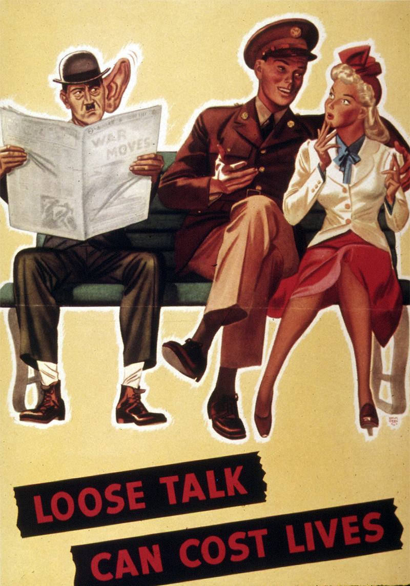 Illustration for article titled The Best Operations Security Propaganda Posters From World War II